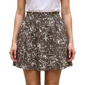 ✨NWT J. Crew Abstract Geometric Print Mini Skirt size 4 Small pockets!
